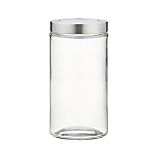 Medium Glass Storage Container with Stainless Steel Lid