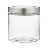 Extra Small Glass Storage Container with Stainless Steel Lid