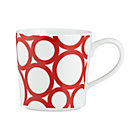 Graphic Red Circles Mug.