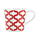 Graphic Red Waves Mug.