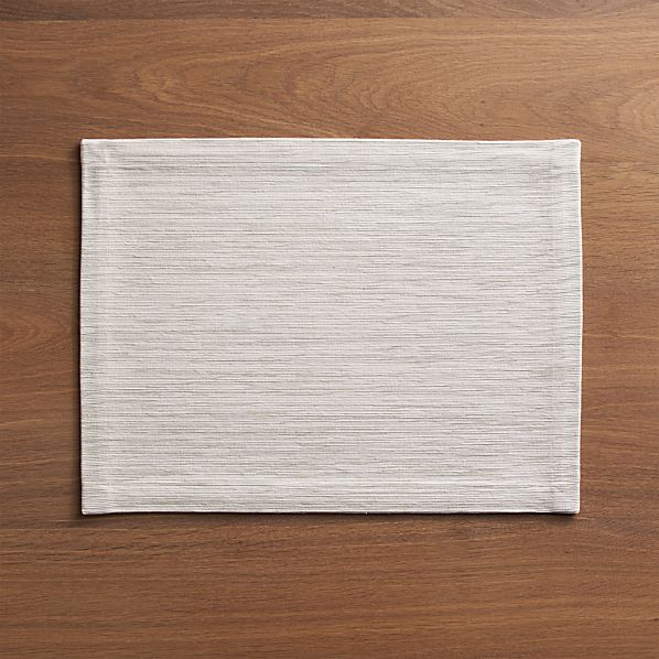 Grasscloth White Placemat Crate and Barrel