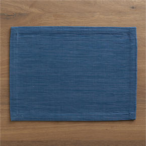 Grasscloth Smoky Blue Placemat