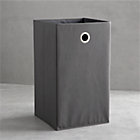 Grey Folding Hamper with Grommet.