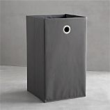 Grey Folding Hamper with Grommet