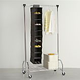 Grey 10-Section Hanging Shoe Bag