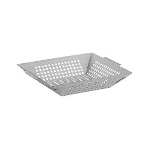 Brushed Stainless Steel Grill Basket