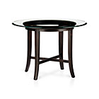 Halo Ebony Dining Table with 42" Glass Top.