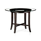 Halo Ebony Dining Table with 42" Glass Top