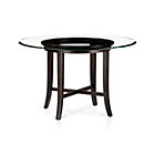 Halo Ebony Dining Table with 48" Glass Top.