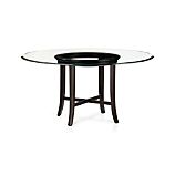 Halo Ebony Dining Table with 60" Glass Top