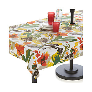 tablecloth umbrella handpainted floral tablecloths