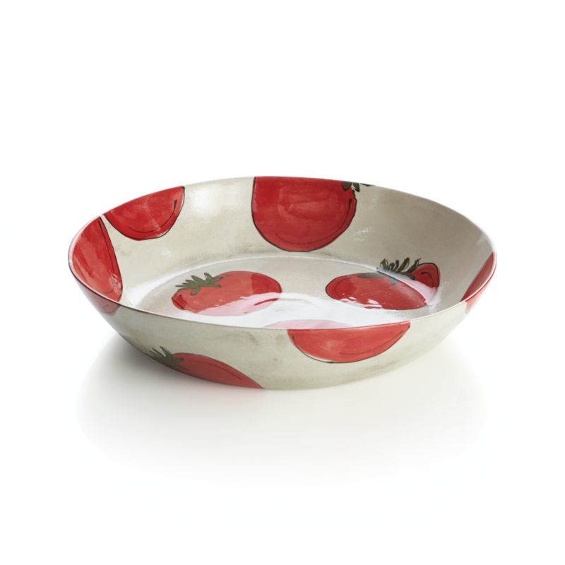 Tomato Serving Pasta Bowl Crate and Barrel