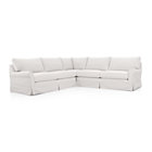 Harborside Slipcovered 3-Piece Sectional (Left Arm Sofa, Corner, Right Arm Sofa)