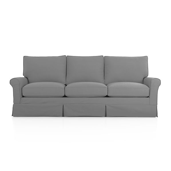 Harborside Slipcovered 3Seat Sofa Snow Crate and Barrel