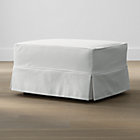 Hathaway Slipcovered Glider Ottoman