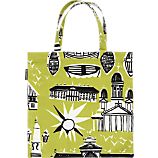 Marimekko Helsinki Espa Lime and Black Bag