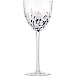 Hollywood Black and White Wine Glass