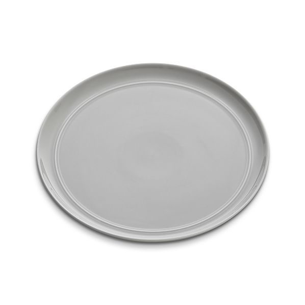 Hue Light Grey Dinner Plate Crate and Barrel