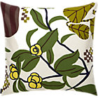 Marimekko Ikkunaprinssi Beige and Green Pillow. 20" sq.