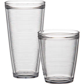 Insulated Plastic Cooler and Double Old-Fashioned
