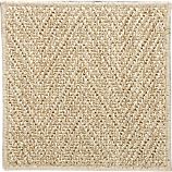 Island Chvrn Cream 12" sq. Rug Swatch