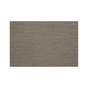 Island Graphite Grid Rug