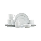 Jace 16-Piece Dinnerware Set: four each of dinner plate, salad plate, bowl and mug.