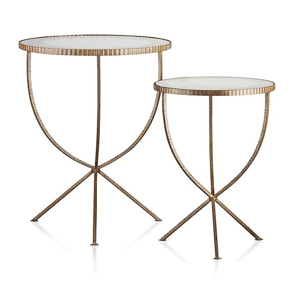 Set of 2 Jules Accent Tables in Coffee Tables & Side Tables Crate and Barrel