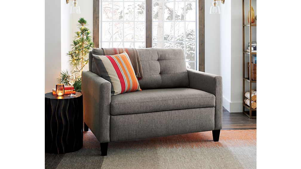 Karnes Twin Sleeper Sofa Storm Crate and Barrel Karnes Twin Sleeper Sofa Storm Crate and Barrel