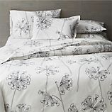 Marimekko Kevatesikko Black-White Bed Linens
