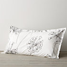 Marimekko Kevatesikko Black-White King Pillow Sham.