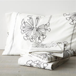 Marimekko Kevatesikko Black-White Sheet Sets