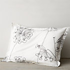 Marimekko Kevatesikko Black-White Standard Pillow Sham.