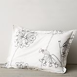Marimekko Kevatesikko Black-White Standard Pillow Sham