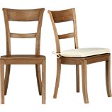 Kipling Grey Wash Side Chair and Ivory Cushion