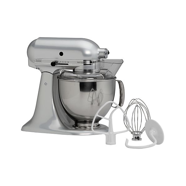 KitchenAid ® Artisan Metallic Chrome Stand Mixer Crate and Barrel