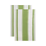 Set of 2 Kitchenette Green Dishtowels