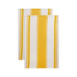 Kitchenette Yellow Dishtowels Set of Two