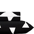 Marimekko Kivet Black Twin Extra Long Sheet Set.Includes one flat sheet, one fitted sheet and one standard pillowcase.