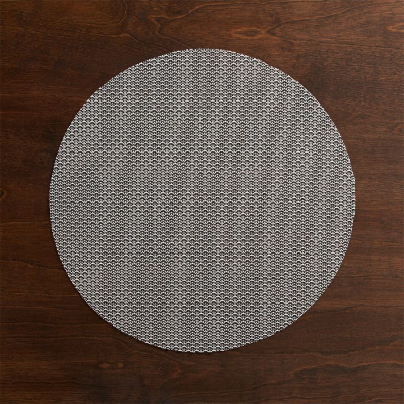Chilewich ® Knitty Grey Placemat Crate and Barrel