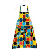 Marimekko Kompotti Green and Multi Apron