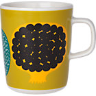 Marimekko Kompotti Green and Multi Mug.8 oz.