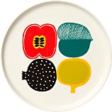 Marimekko Kompotti Multi and White Plate