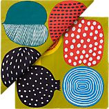 Marimekko Kompotti Green and Multi Paper 6.5" Napkins Set of 20