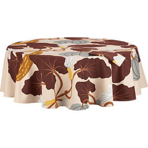 Marimekko Kumina Neutral 72 Round Tablecloth
