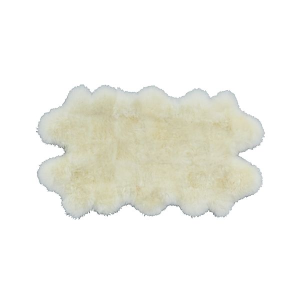 Lambskin 21"x37" Throw/Rug Crate and Barrel