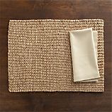 Lanai Placemat and Cotton Ecru Napkin