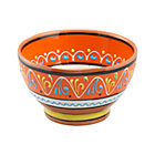 Las Ramblas Orange Footed Bowl.
