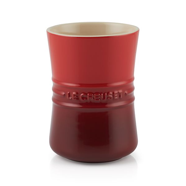 Le Creuset ® 1 Qt. Cherry Red Utensil Holder Crate and Barrel