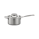 Le Creuset® Stainless Steel Saucepan with Lid. 3 qt.